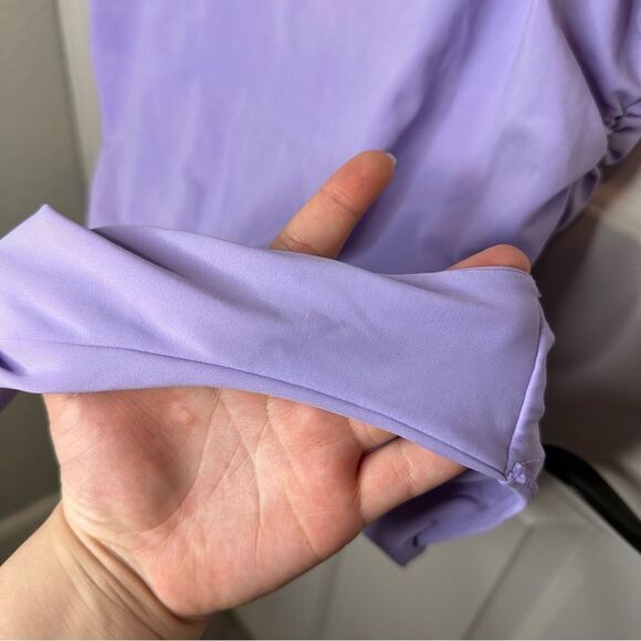 PacSun Eco Purple Destiny Shirred One Piece Swimsuit Sz XL Girly Beach Pool Lake - Picture 7 of 8